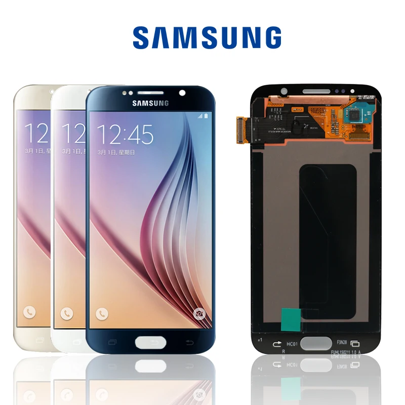 

Original 5.1'' Display For Samsung Galaxy S6 G920 G920i G920F G920W8 LCD Super AMOLED Replacement With Touch Screen Digitizer