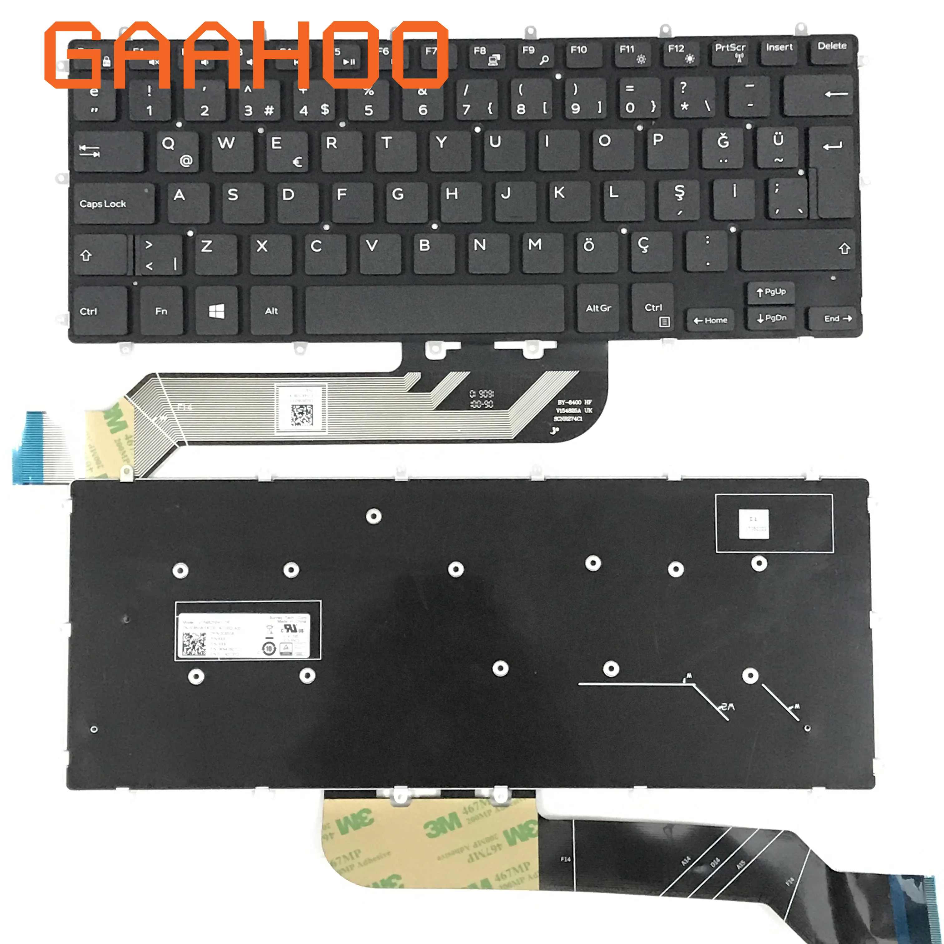 TR Турция клавиатура для DELL inspiron 5368 5378 7368 7378 7460 7466 7467 7560 7472 vostro 7572 Latitude 5471 w/o