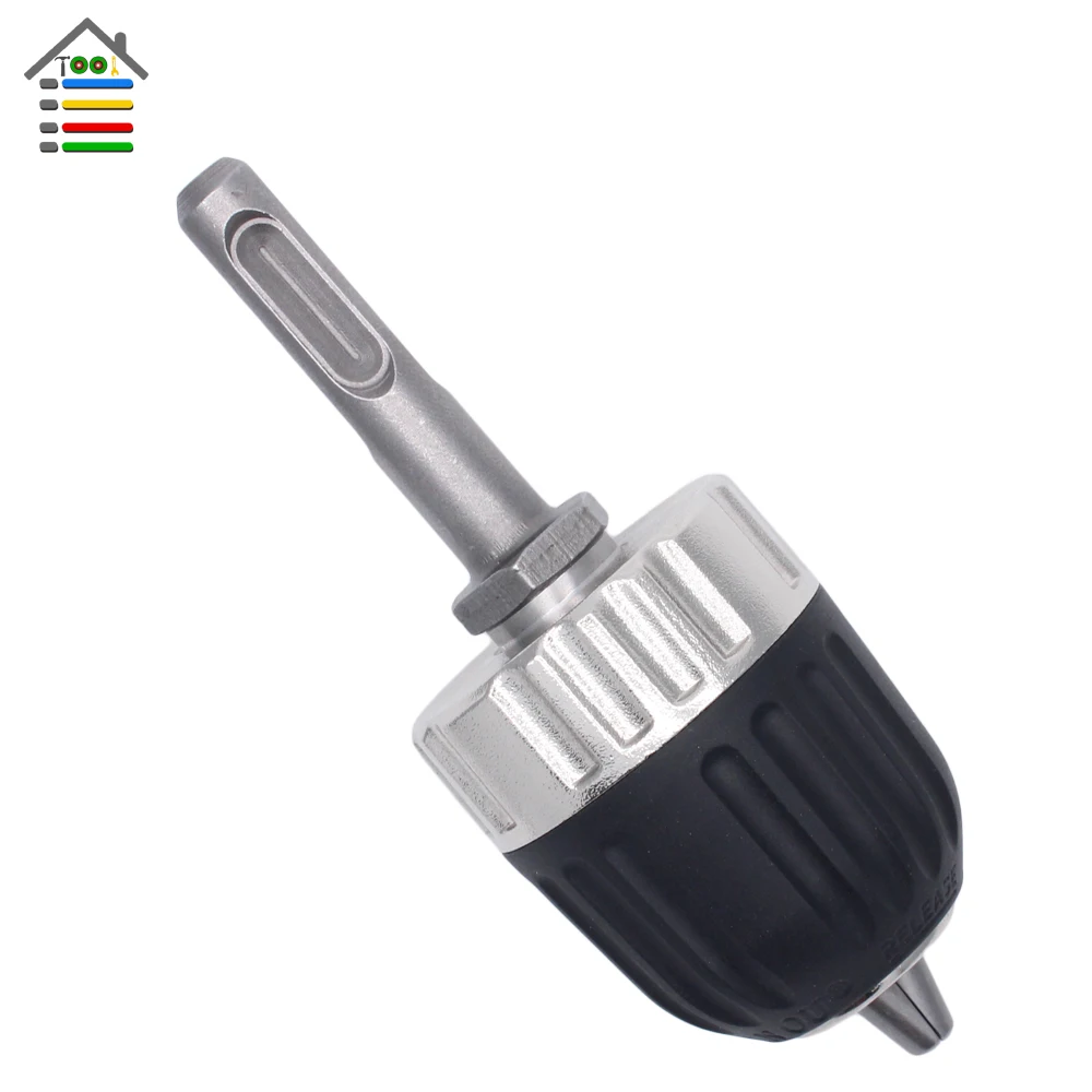 

New Heavy Duty Professional Keyless Drill Chuck Impact with Cap 0.8-10mm with 3/8"-24UNF SDS Adaptor Shank for Hammer Drill