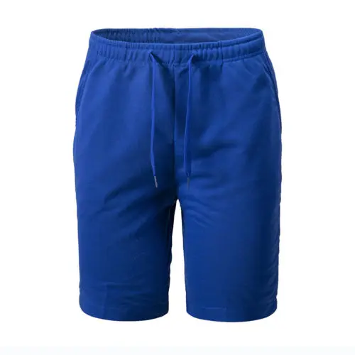 Мужские летние спортивные свободные шорты-шаровары для тренировок и танцев, Мешковатые повседневные шорты для пробежек, черные, синие, серые - Цвет: Синий