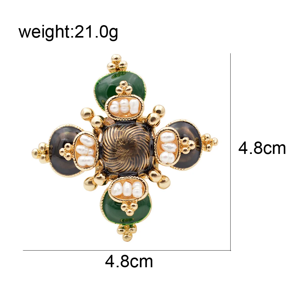 Синди Сян пресноводный жемчуг крест Броши унисекс барокко булавки для женщин и мужчин ювелирные изделия эмаль броши Высокое качество дизайн