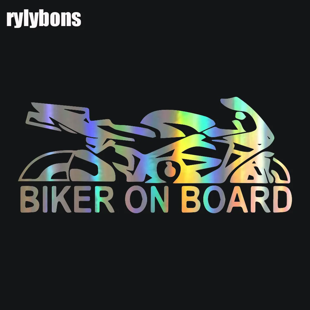 Rylybons 1 шт. стикер для автомобиля 17 9*7 6 см байкер на доске настенный дома окон и