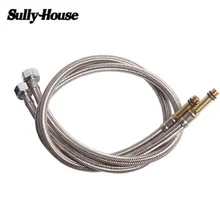 Sully dom 304 bateria ze stali nierdzewnej wody tkane wąż hydrauliczny, EPDM podgrzewacz elastyczne węże przyłączeniowe 1/2 ''Standard interfejs