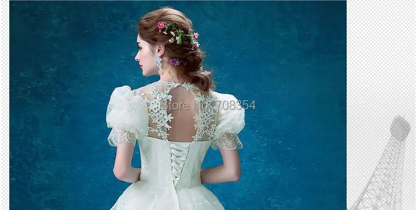 Милое милое кружевное бальное платье с короткими рукавами и открытой спиной, платье подружки невесты 336