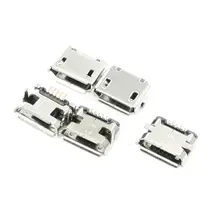 5 Pcs Micro B USB Female Connector 5 Pin SMT PCB Mount Port