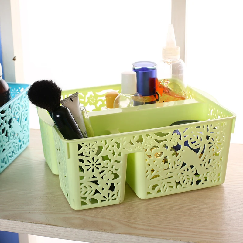 

Hollow Makeup Organizer Box For Cosmetics Desk Office Storage Holder Box Lipstick Case Sundries Desktop Jewelry Organizer Box