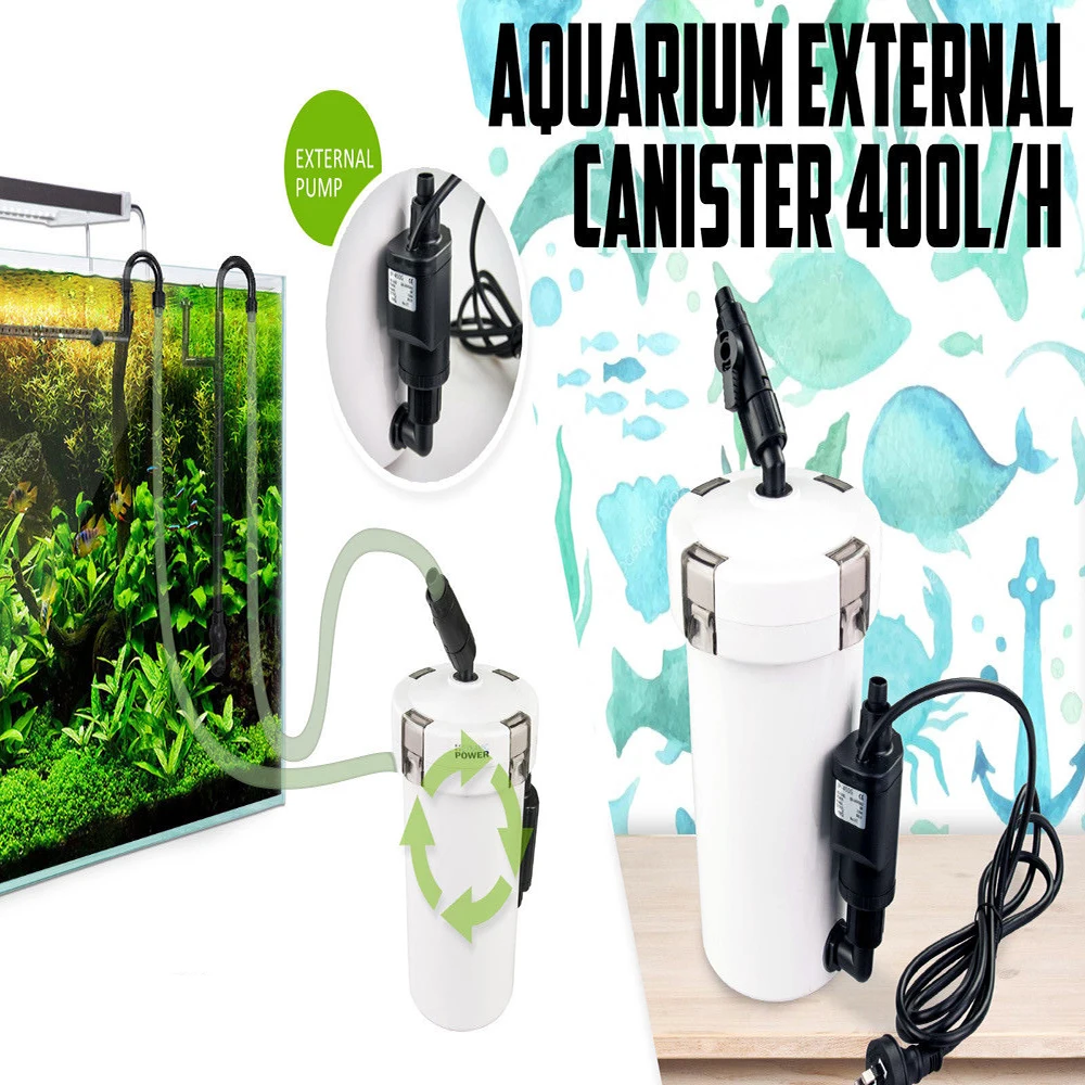 NCFAQUA SUNSUN HW-602B HW-603B 4 этап внешний фильтр для аквариума бесшумный NANO Fish Tank снаружи фильтровальный стакан 400L/ч