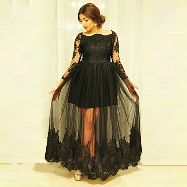 plus size black masquerade dress