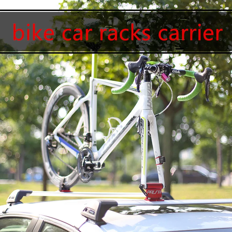CNC Bike Car Roof Rack Fork Mount Stand Holder Bicycle Support Accessories Red