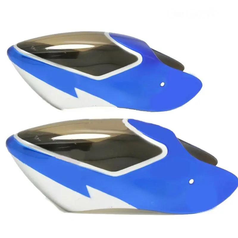 

2 Pcs 450 heli Pro Plastic Canopy Blue For T-rex Trex RC 450 Pro Helicopter