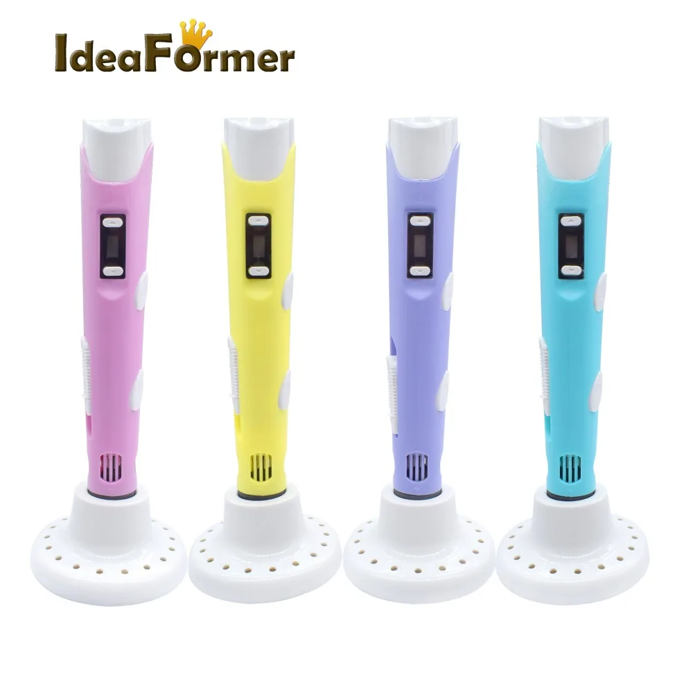 

3D printing pen Smart 3d drawing pens Normal temperature version with 9meter 1.75mm PLA Filament LED Display for Children gifts.