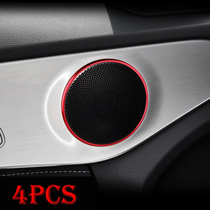 4pcs Car styling Aluminium alloy Car Audio Speaker Car Door Loud