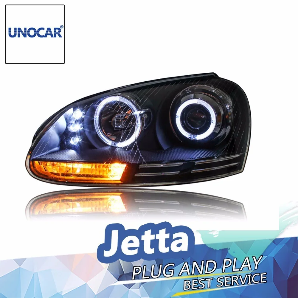UNOCAR Headlights for VW Jetta 2006 2011 LED Headlight for Jetta Head