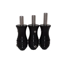 Микроблейдинг тату ручки Черный Алюминиевый винт держатель для инструментов для нанесения татуировки трубы задней стебли 22 мм для макияжа машина пистолет иглы тату