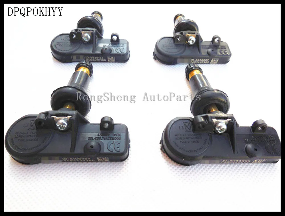 Система контроля давления в шинах DPQPOKHYY X4 TPMS для Peugeot Citroen Picasso C4 9683420380 433 МГц |