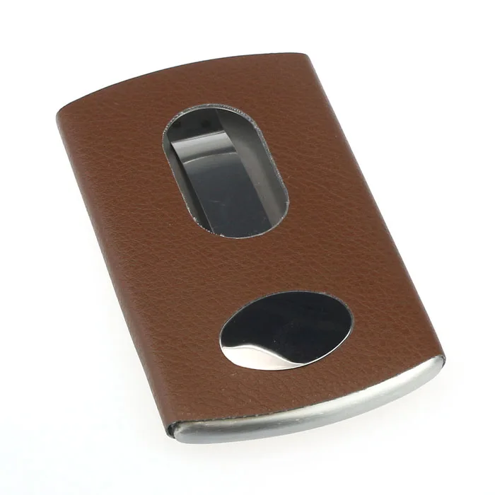 

xiniu Thumb Slide Out Stainless Steel Pocket Business Credit Card Holder Case *30