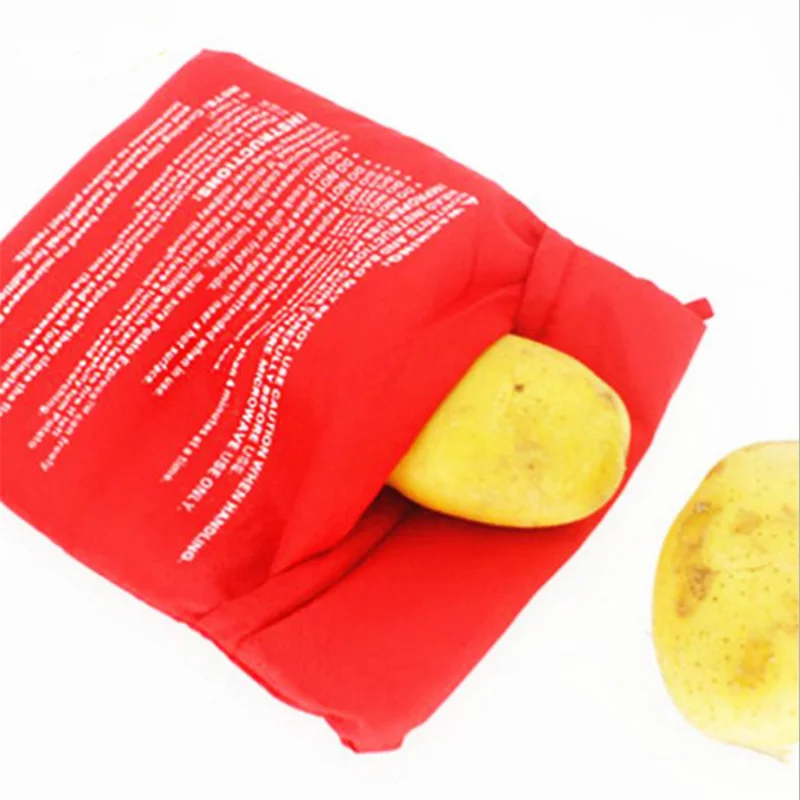 

BXLYY 19*26cm Home Cooking Tools Red Washable Potato Microwave Cooking Bag (cooked 4 Potatoes At A Time) Kitchen Accessories.7z