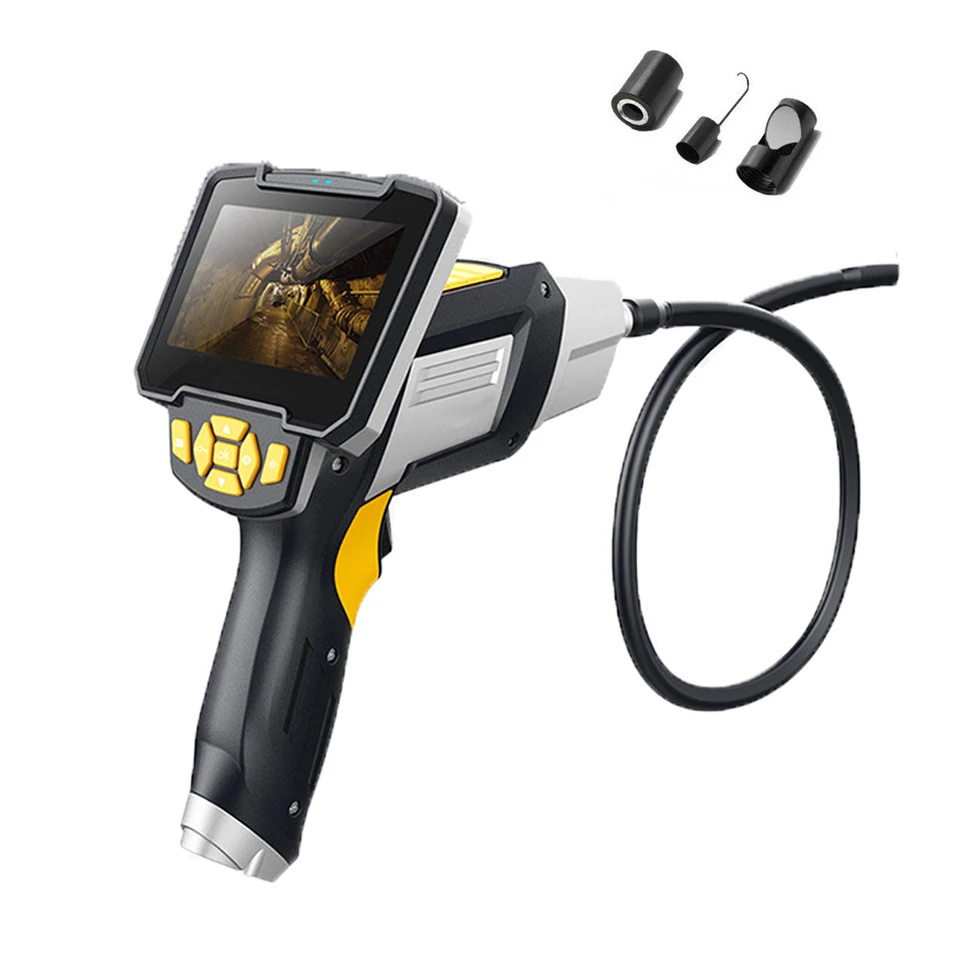 

4.3" LCD Monitor SnakeInspection Endoscope Camera With Video 8mm Waterproof IP67 Endoscope Borescope Scope 6 LEDs 1M Tube