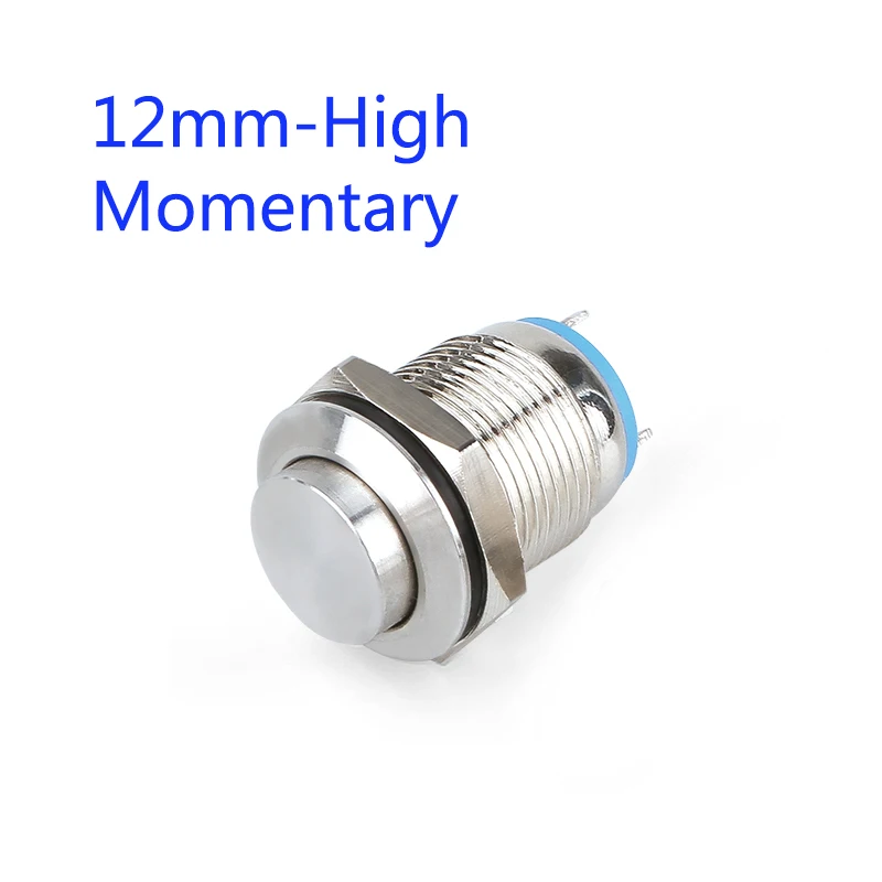 

12mm Metal Momentary Push Button Stainless Steel Starter Switch