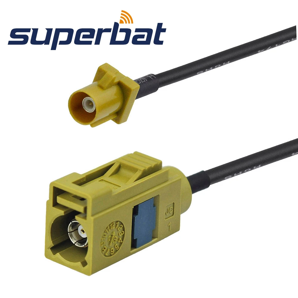 Superbat Radio with IF Cable Fakra &quotK&quot Jack to Plug Adapter Pigtail 10ft RG174 3M | Мобильные - Цена: 838,15 руб.