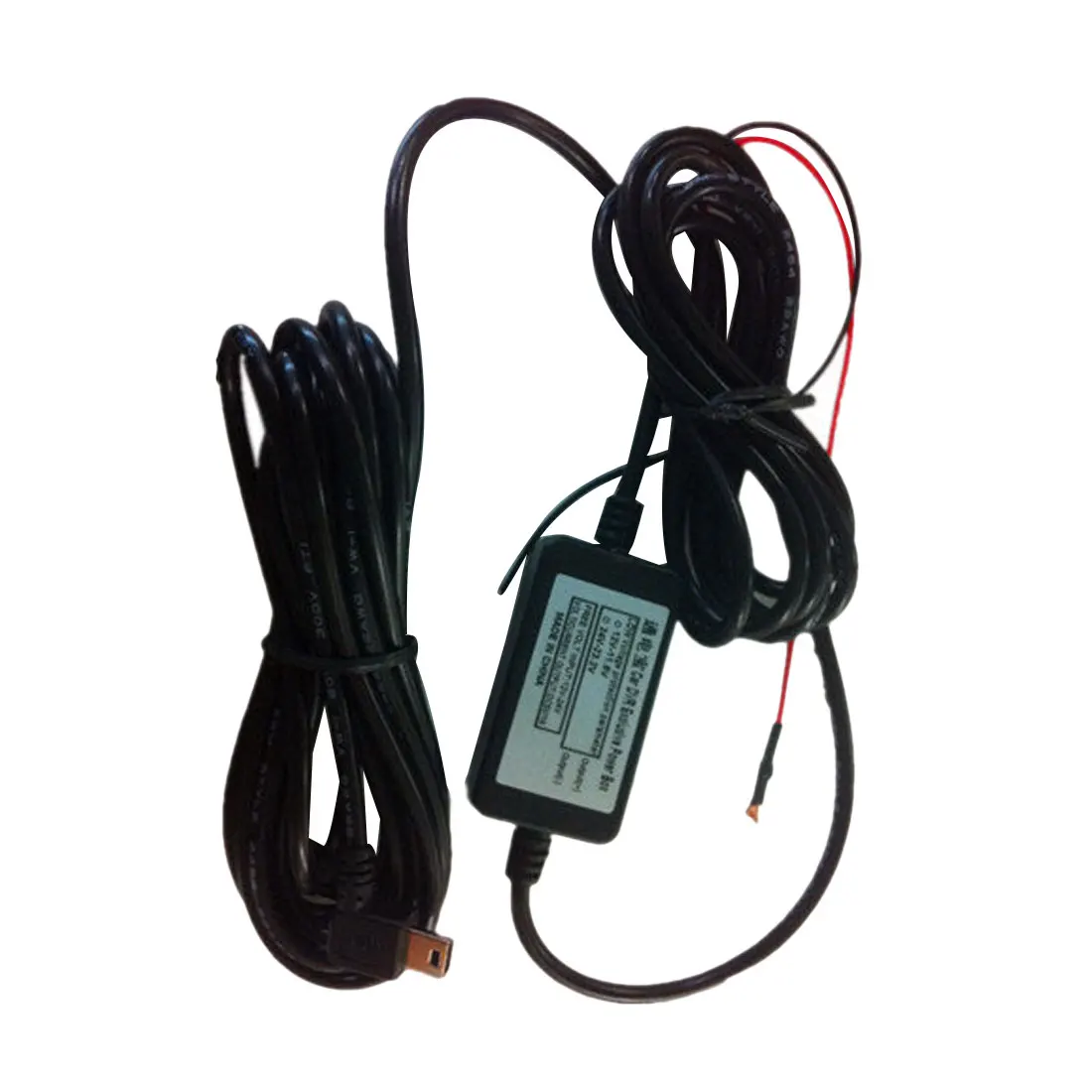

Car Charger Cable Mini USB Hardwire Charger Cord Auto Charging Kit DC 12V to 5V 1.5A 3M 4M Dewtreetali