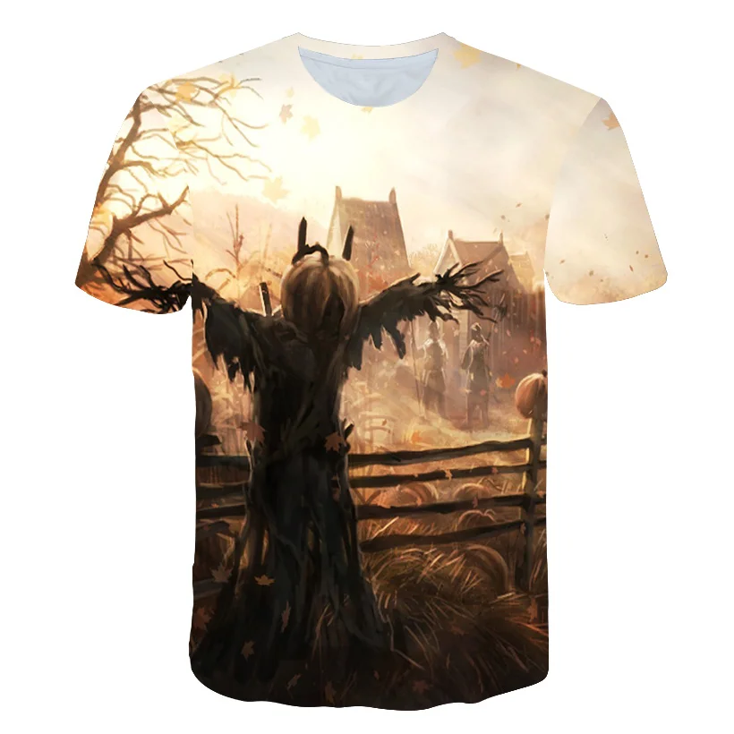 

Hallowmas Night Men And Women's T shirt,2018 Full Series Zombie Bride 3D Men T-shirt Printed, Summer Short Sleeves Lover T shirt