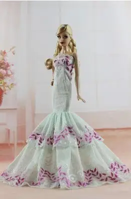 case for Barbie doll clothes princess clothing accessories apparel trade wedding dress big skirt wear