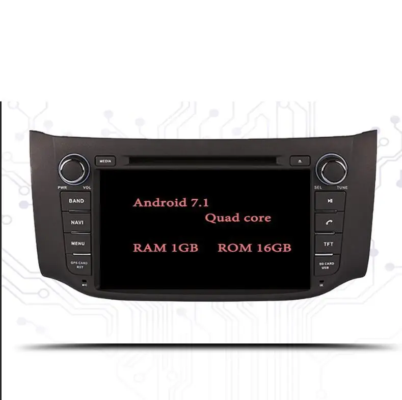 4 Гб+ 64 ГБ для Nissan Sentra Sylphy B17 2012 автомобильный DVD GPS Navi a/v Встроенная wifi BT USB ТВ зеркальная камера CarPlay - Цвет: 7.1 1-16