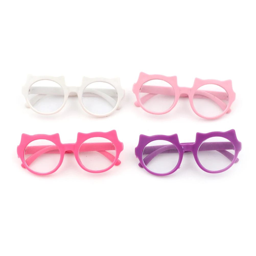 1Pcs Random Color Doll Accessories Toys Kid Gift Cute Doll Glasses Fit