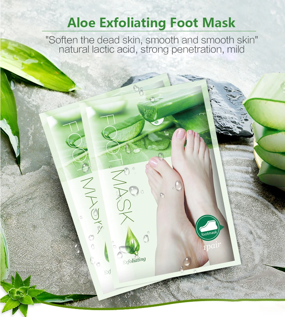 6pcs=3pair Aloe Foot Mask for Legs Peel Dead Skin Exfoliating Foot Mask Socks for Pedicure Cracked Heels Baby Foot Peeling Mask