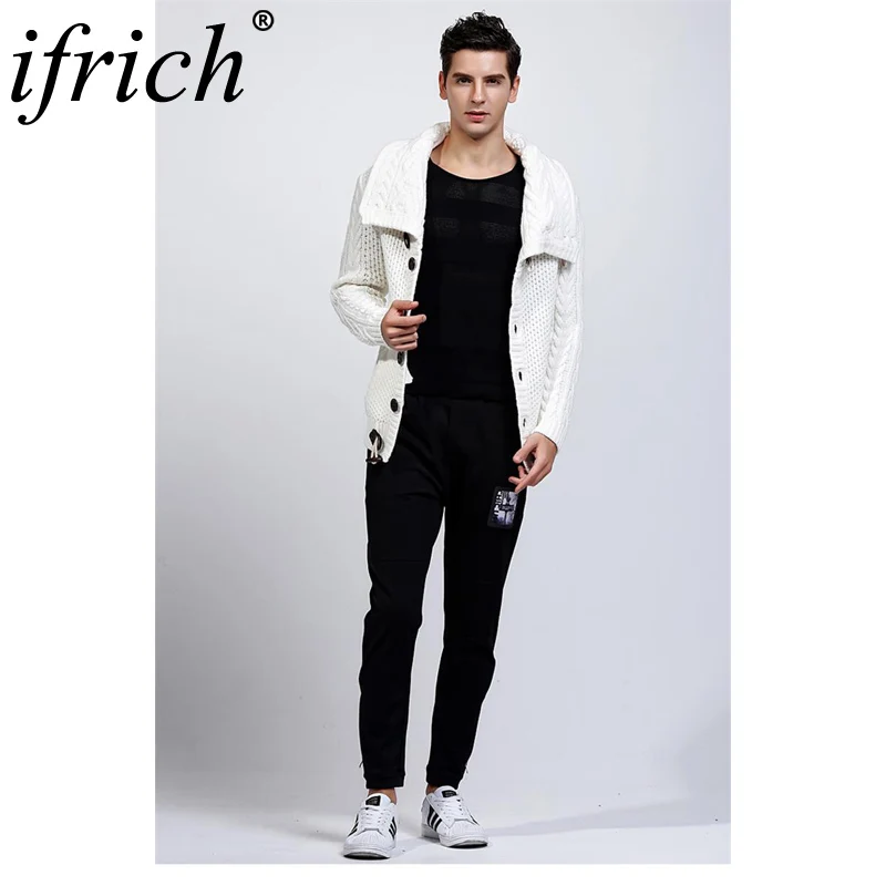 Best Price New Brand Sweater Men Solid Slim Fit Knitting Mens Sweaters Cardigan Men Fall 2018 Autumn Winter Fashion Casual Male Tops Hots