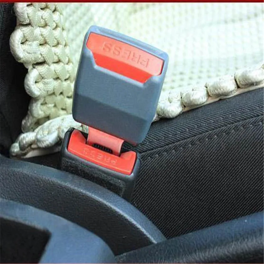 Universal Car styling Seat Belt Clip Safety Belts Buckle With Plug 2Pcs / Set 2 Colours Choosen Car Auto Supplies