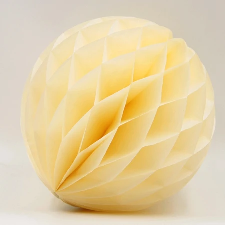 5 шт. 6 дюймов(15 см) тканевый мяч с бумажными сотами украшения для дня рождения Вечеринка Детский Душ Свадебный юбилей домашний новогодний декор - Цвет: cream