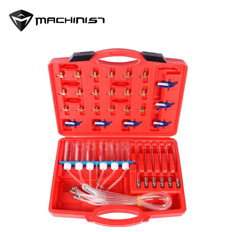 

1SET Auto Diesel Injector Flow Meter Tester Car Repair Kit Common Flow Injector 24 Adaptors Fuel Tester Automotive Tools