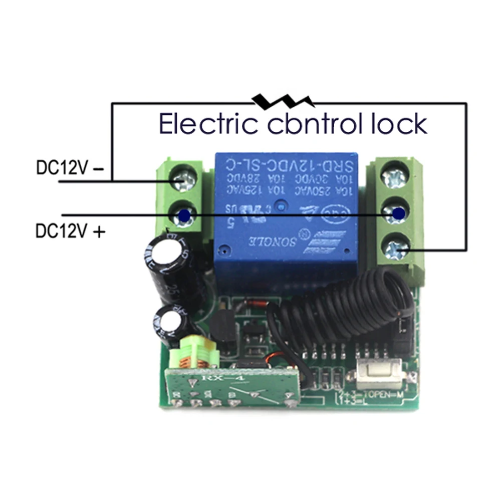 Мини Размер DC 12 В 1CH 1 CH 10A беспроводной пульт дистанционного управления светильник приемник Пульт дистанционного управления мотор насос релейная система 315/433 МГц