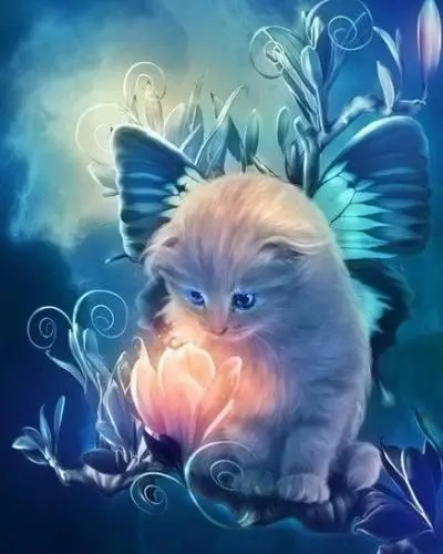 

5D Diy Diamond Painting Cross Stitch Cat Flower Full Square Diamond Embroidery Rinestones Painting Diamond Mosaic Home Decor