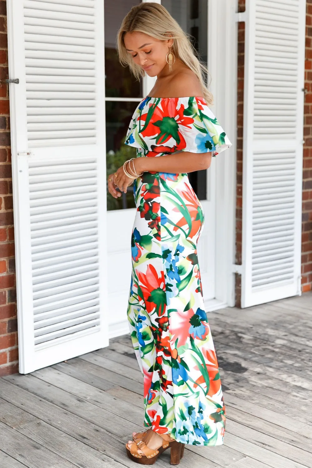 Chinese-Painting-Floral-Print-Off-the-shoulder-Maxi-Dress-LC61189-7-9