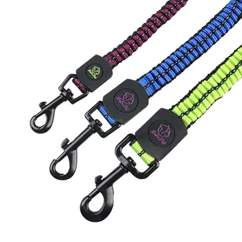 

Free Shipping Pet Dog Products Nylone Reflective One To Two Leashes Leads Tranction Rope Goods