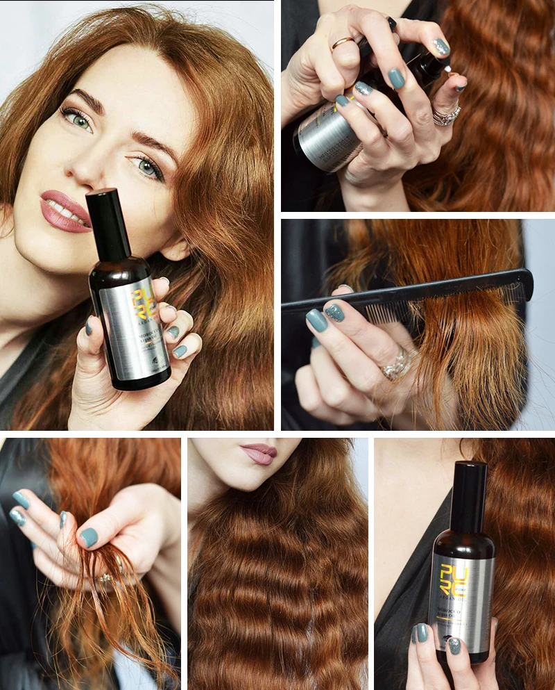 Уход за волосами, 100 мл, салонные продукты, Марокканское аргановое масло для ухода за волосами, защищает поврежденные волосы для увлажнения, длительное время