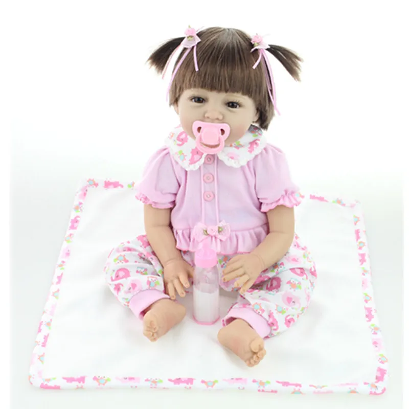 

55 CM Simulation Cute Princess Baby Dolls Creative Children Play House Toys Pregnancy Early Education Utensil L639