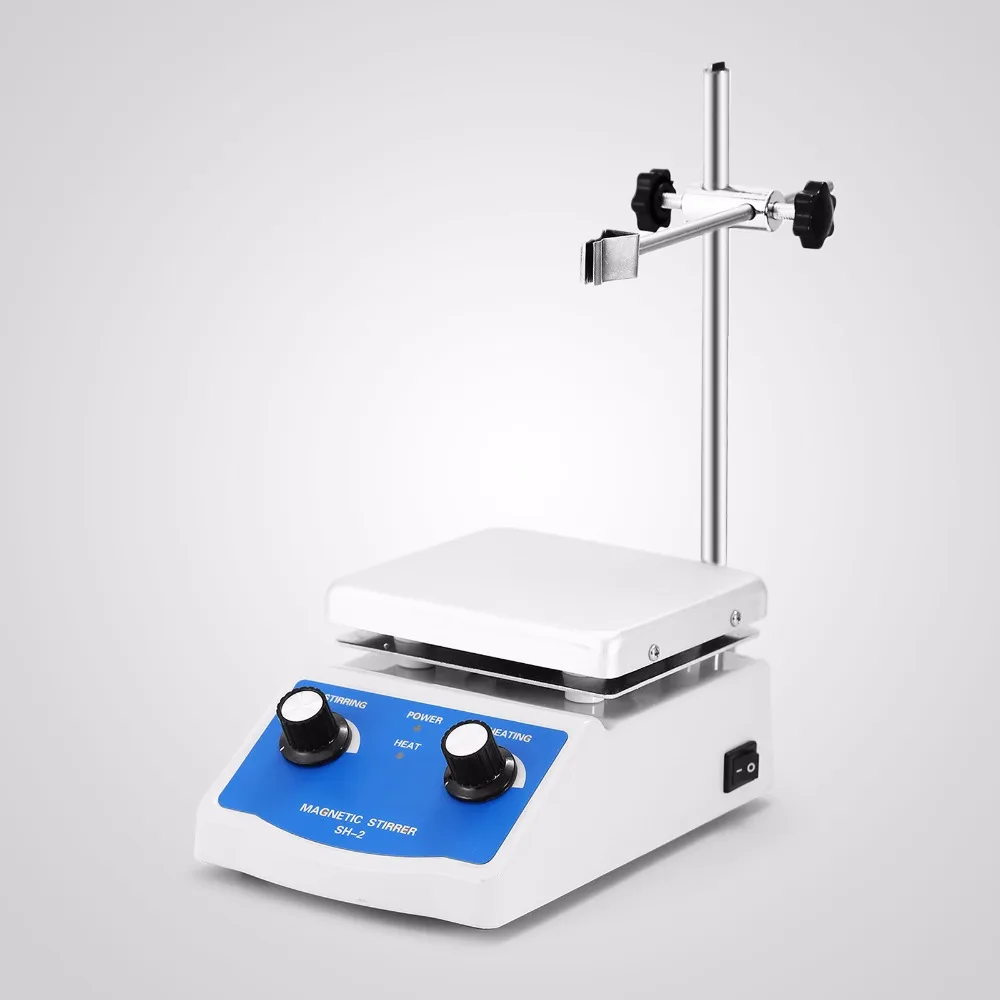 Stirrer With Hot Plate Heating Lab Mixer Stir Bar 12cmx12cm