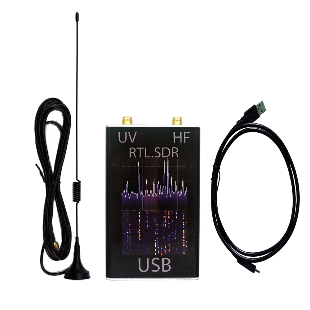 Радиоприемник 100 кГц-1,7 ГГц Полнодиапазонный UV HF RTL-SDR USB тюнер RTLSDR USB ключ с RTL2832u R820t2 RTL SDR приемник