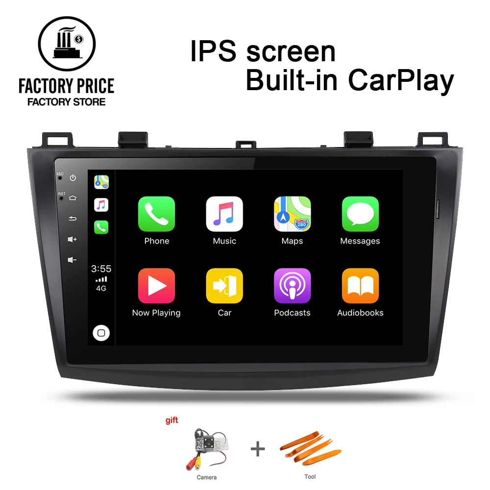 Android 8 1 автомобильный DVD ips carplay для MAZDA 3 2010 2011 2012 2013 2din радиоприемник gps