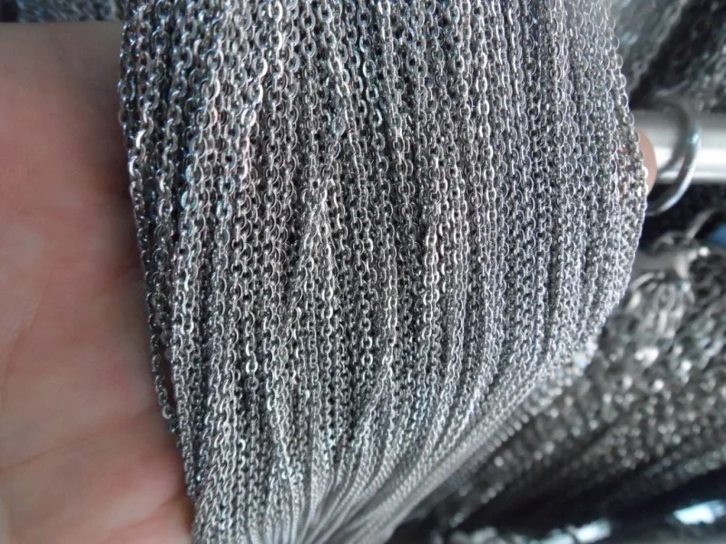 

10 meters thin 1.5mm Stainless steel joint Link chain Jewelry finding in bulk
