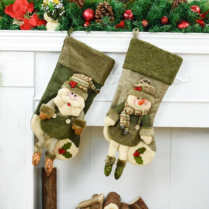 Santa Claus Sock Christmas Sock Christmas Stockings Socks Candy Santa