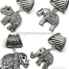 4 стиля прозрачные кристаллические серебряные украшения в виде слонов шарф с ювелирной подвеской
