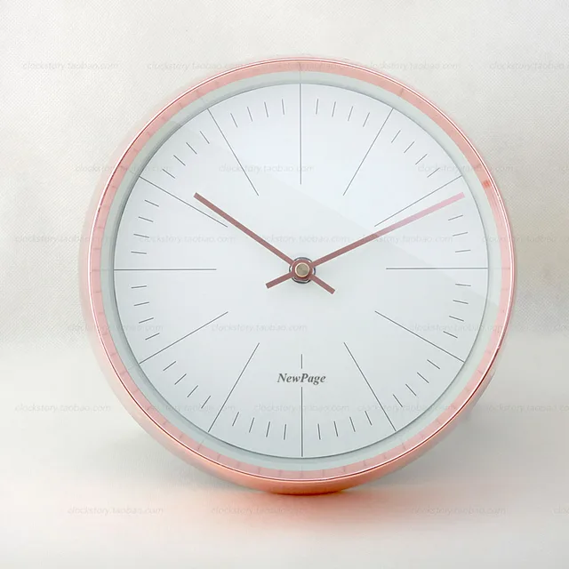 Saat Rose Gold Small Wall Clock Metal Living Room Clocks Saat Rose Gold Small Wall Clock Metal Living Room Clocks Relogio De Parede Duvar