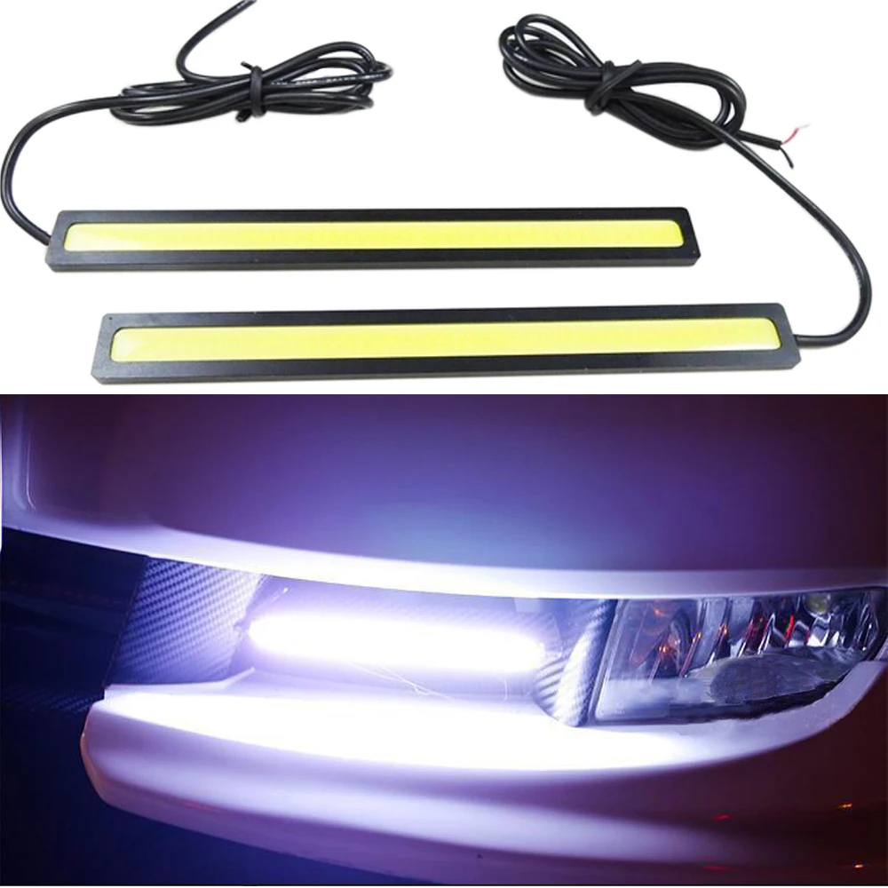 

2pcs 17cm Car External Day Time Running LED Light, Anti-fog Driving Lamp Light Bars 12V LED Lighting