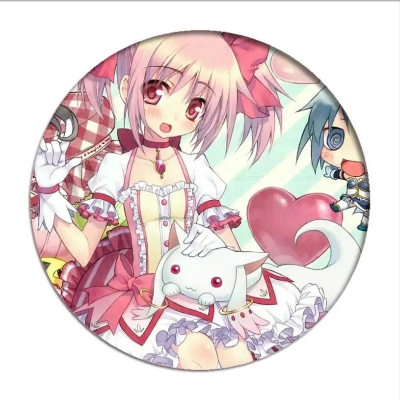 Puella Magi Madoka Magica Cosplay Badges Kaname Madoka Brooch Icon Akemi Homura Collection Breastpin for Backpacks Clothing goddess costume Cosplay Costumes