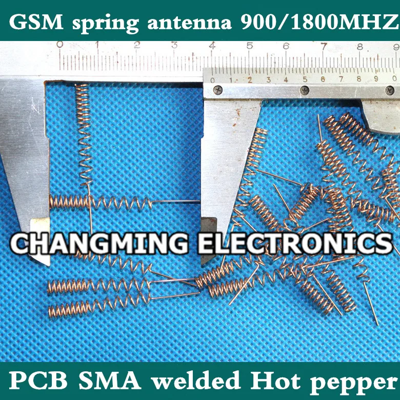 GSM пружинная антенна 900/1800 МГц ПП SMA сварная GPRS антенна Чили 3dbi фосфорная медь масса(работает) 50 шт